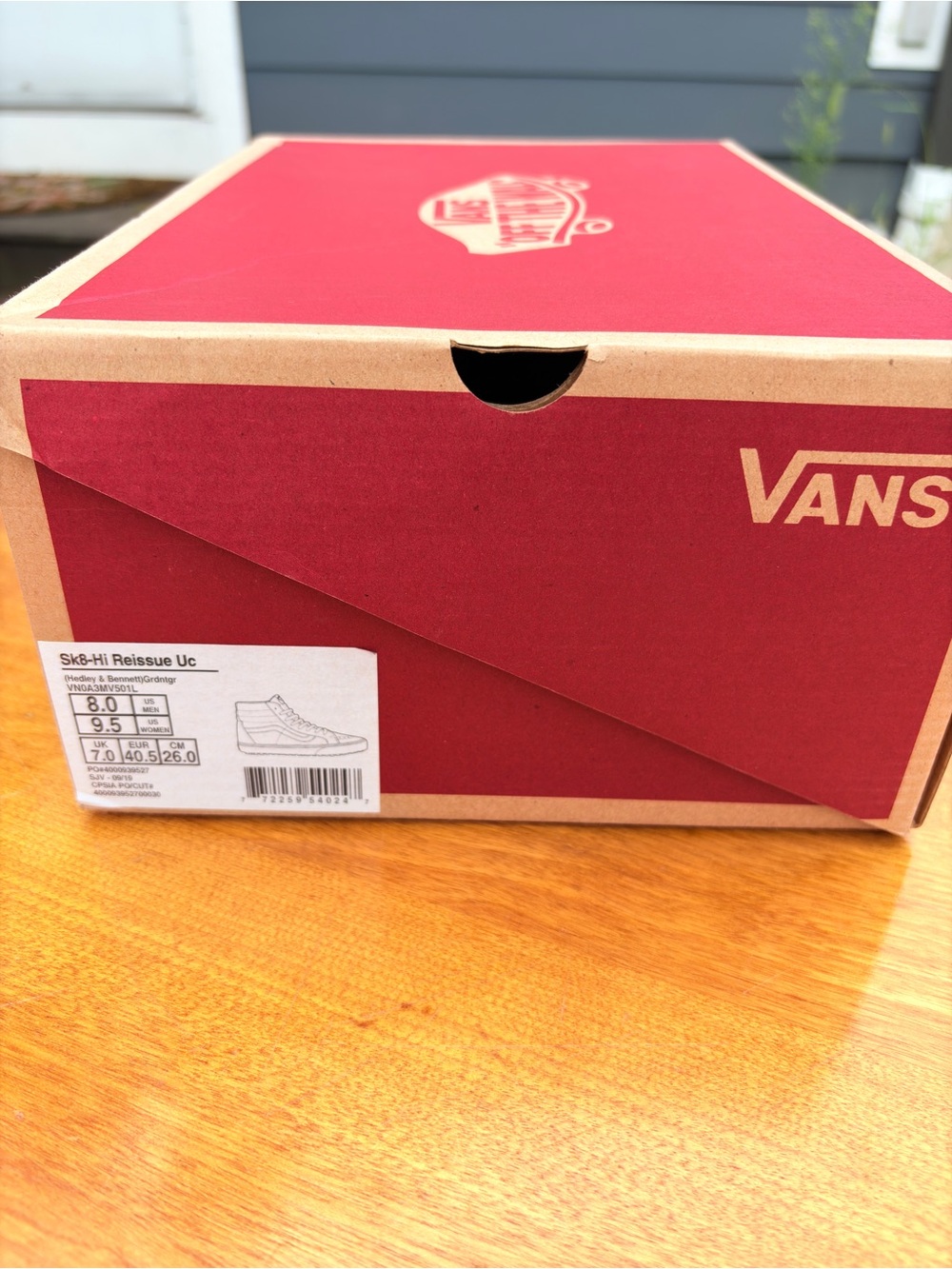 Vans x Hedley & Bennett Men’s Sk8-Hi Sneakers Dark Gray Rainbow Outsole NIB New - Picture 6 of 6